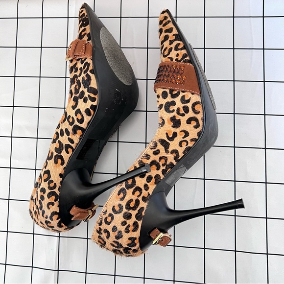 Bakers cheetah print leather shoes - Picture 3 of 6